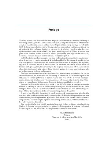 Nutrición humana en el mundo en desarrollo