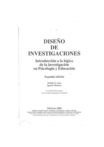 Diseño De Investigaciones
