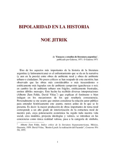 Bipolaridad En La Historia