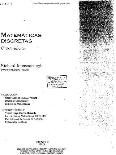 Matematicas Discretas (4ed) (scan)