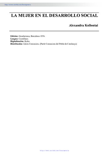 La Mujer En El Desarrollo Social