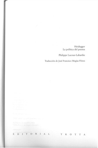 Heidegger. La política del poema