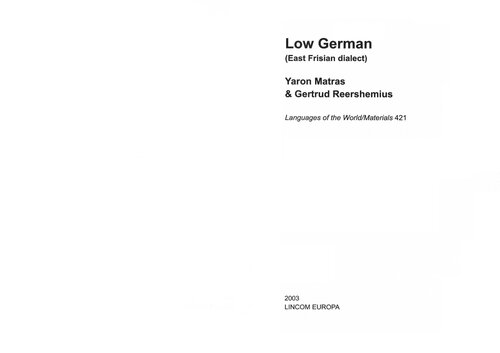 Low German (East Frisian dialect)