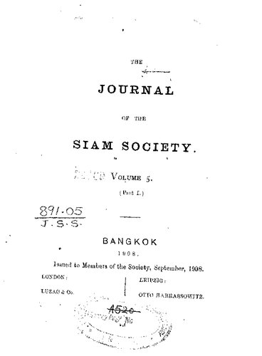 Journal of the Siam Society; 5