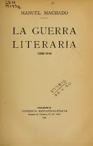 La Guerra Literaria (1898