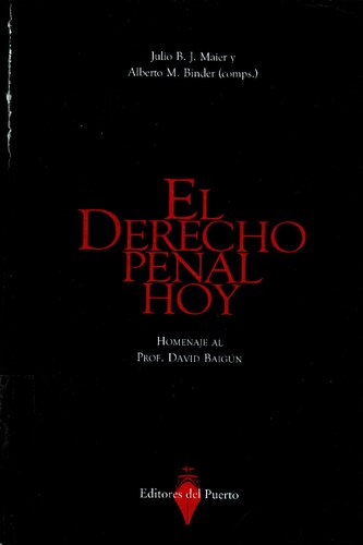 El Derecho Penal Hoy