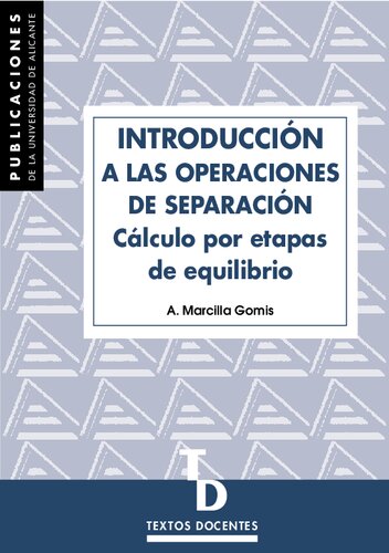 Introducción a las operaciones de separación