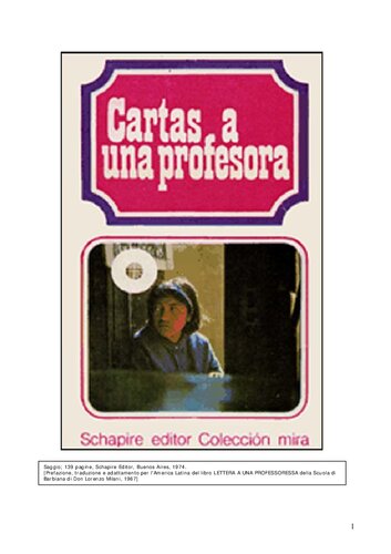 Cartas A Una Profesora