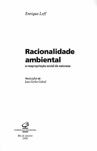 Racionalidade Ambiental