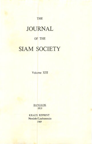 Journal of the Siam Society