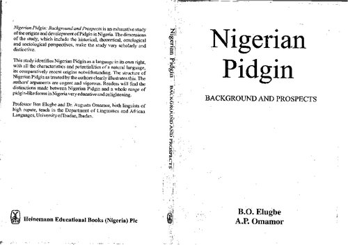 Nigerian Pidgin: background and prospects