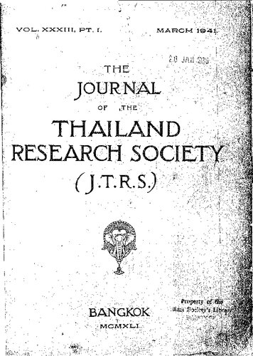 Journal of the Siam Society; 33