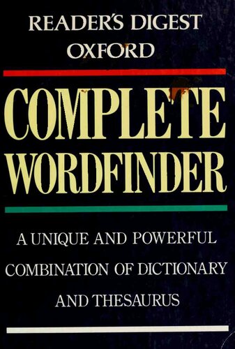 Oxford Complete Wordfinder