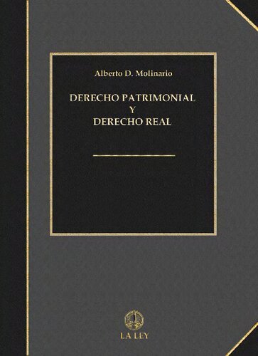 Derecho Patrimonial Y Derecho Real