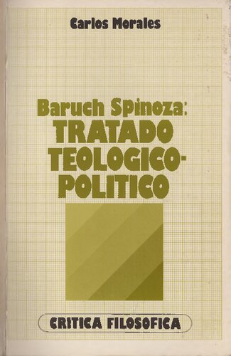 Baruch Spinoza Tratado Teologico Politico