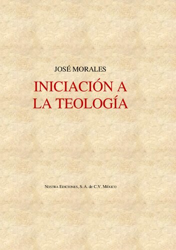 Introduccion A La Teologia