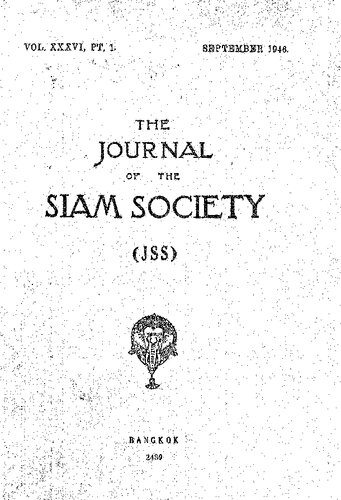 Journal of the Siam Society; 36