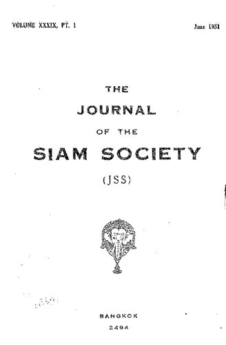 Journal of the Siam Society; 39