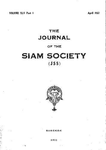 Journal of the Siam Society; 45