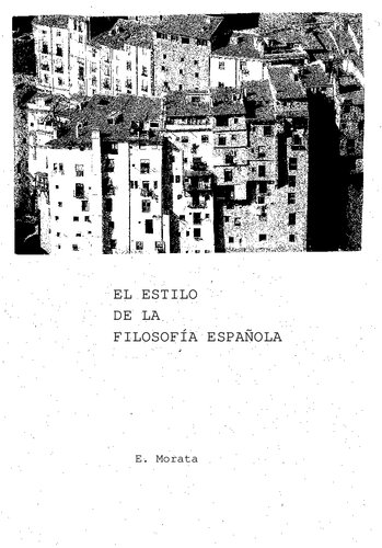 El Estilo De La Filosofia Española