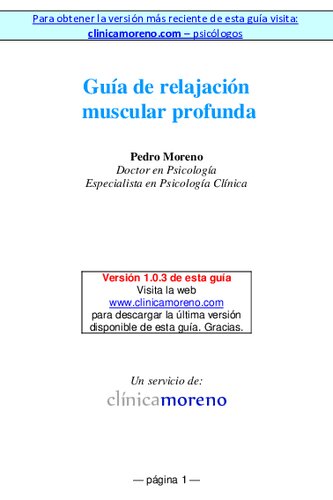 Guia De Relajacion Muscular Profunda
