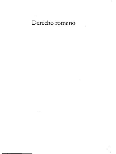 Derecho Romano (4ed)
