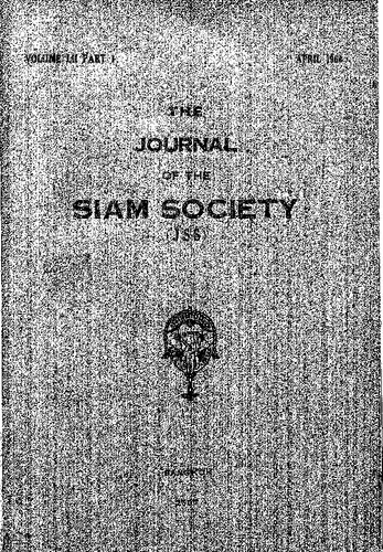 Journal of the Siam Society; 52