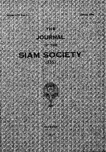 Journal of the Siam Society; 56