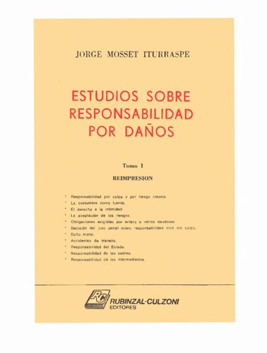 Estudios Sobre Responsabilidad Por Daños