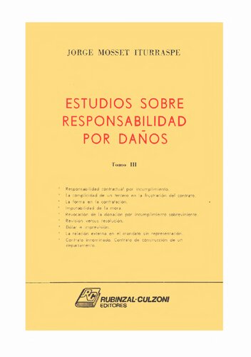 Estudios Sobre Responsabilidad Por Daños