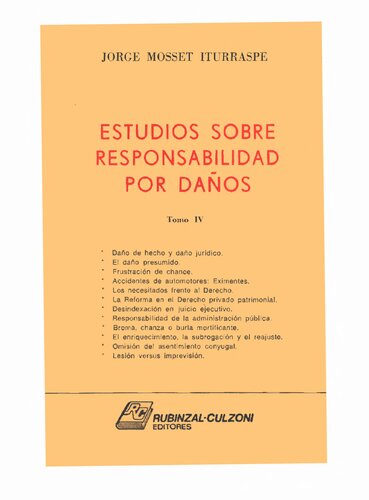 Estudios Sobre Responsabilidad Por Daños