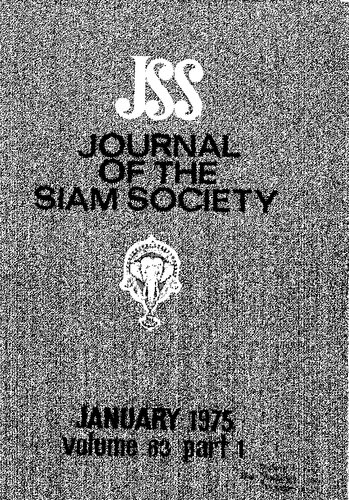 Journal of the Siam Society; 63