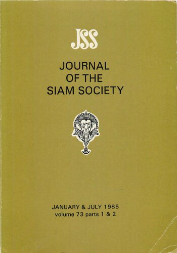 Journal of the Siam Society; 73