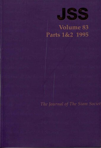 Journal of the Siam Society; 83