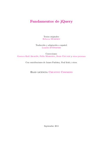 Fundamentos De Jquery