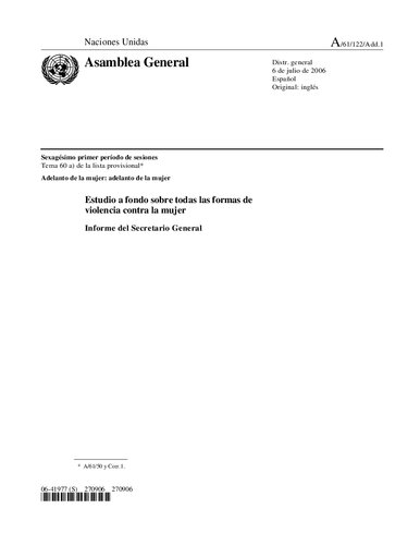 Estudio A Fondo Sobre Formas De Violencia Contra La Mujer