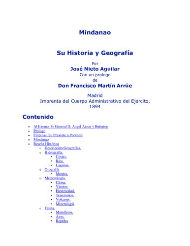 Mindanao Su Historia Y Geografia