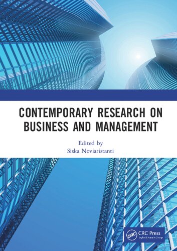 Contemporary Research on Business and Management: Proceedings of the International Seminar of Contemporary Research on Business and Management (ISCRBM 2019), 27-29 November, 2019, Jakarta, Indonesia