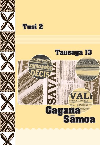 Gagana Sāmoa. Tausaga 13. Tusi 2