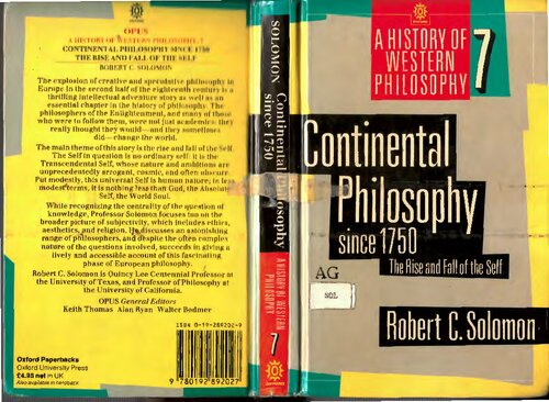 Continental Philosophy Since 1750