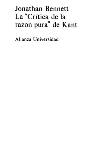 La “Crítica de la razón pura” de Kant: Volume 2. La Dialéctica