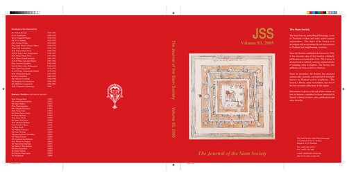 Journal of the Siam Society; 93