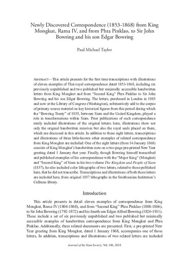 Journal of the Siam Society; 106