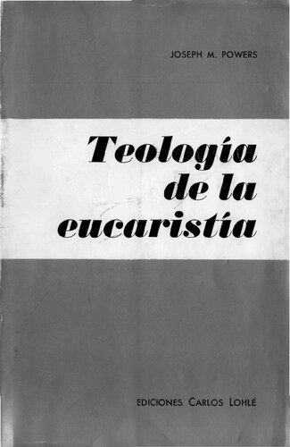 Teologia De La Eucaristia