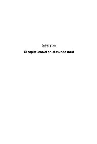 Capital social y reducción de la pobreza: en busca de un nuevo paradigma