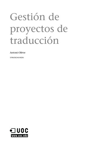 Gestion De Proyectos De Traduccion