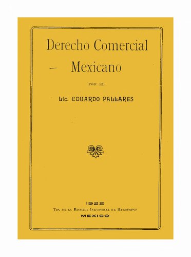 Derecho Comercial Mexicano