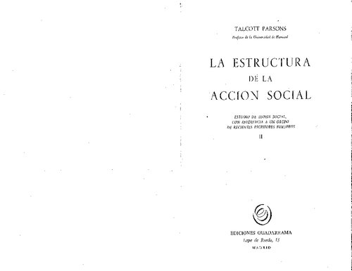 La Estructura De La Accion Social Vol II