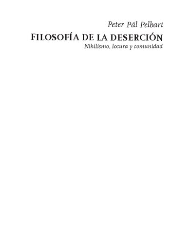 Filosofia De La Desercion