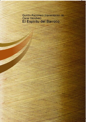 El Espiritu Del Barroco